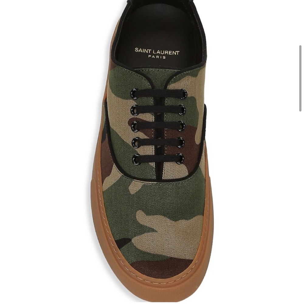 Authentic Saint Laurent Camo Sneakers